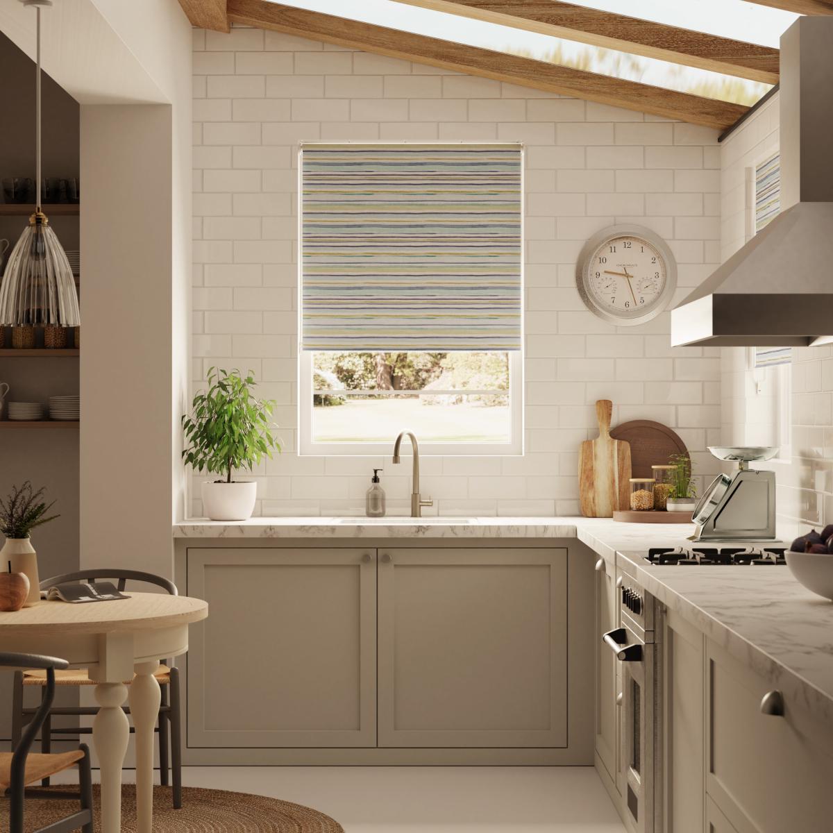 Watercolour Stripe Multi Roller Blind MultiColoured – image 3