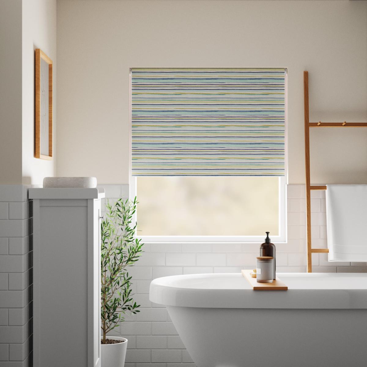 Watercolour Stripe Multi Roller Blind MultiColoured – image 1