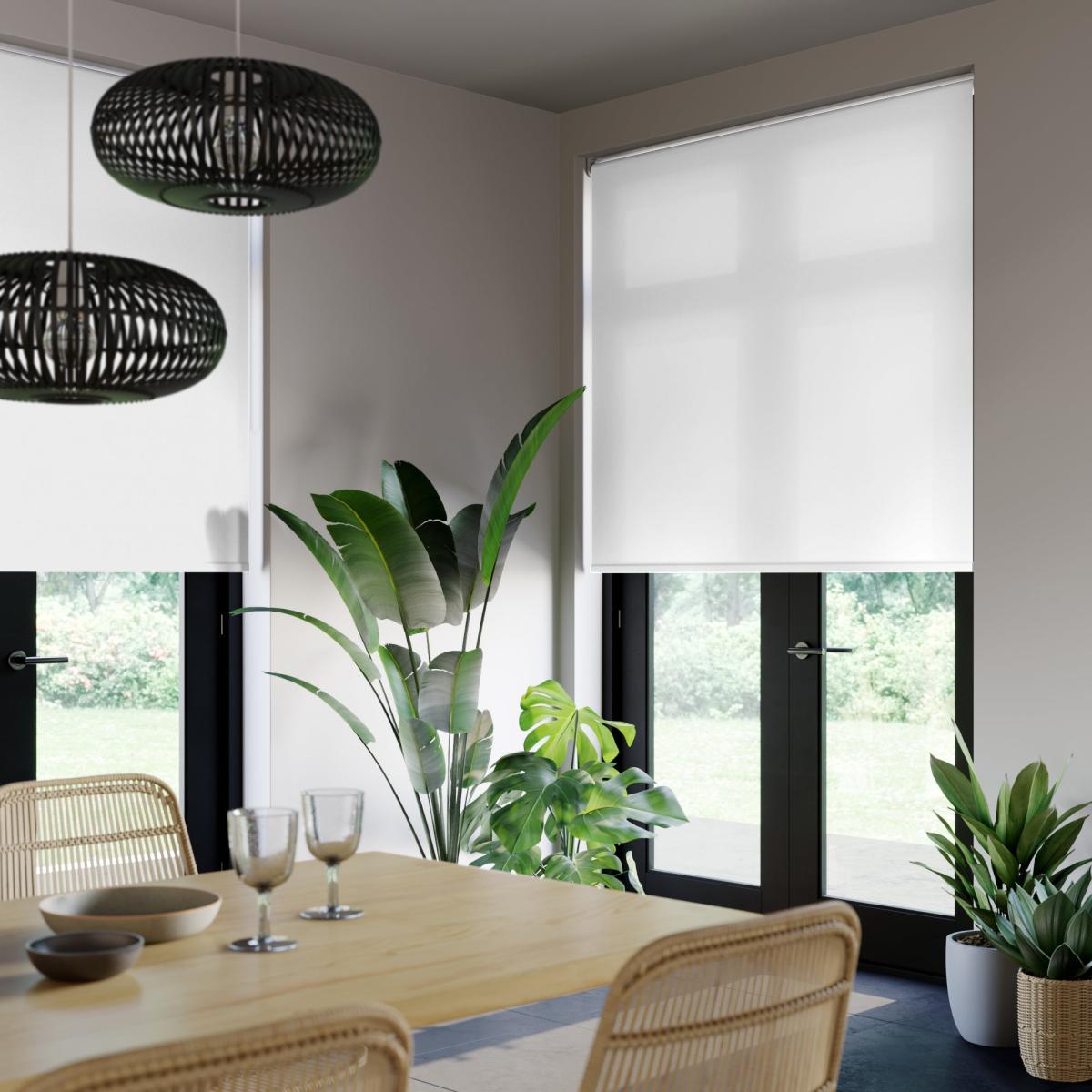 Tiree Blackout Made to Measure Roller Blind Tiree White – image 3
