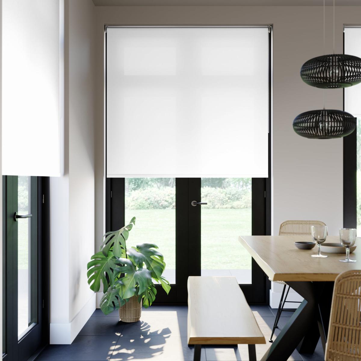 Tiree Blackout Made to Measure Roller Blind Tiree White – image 1