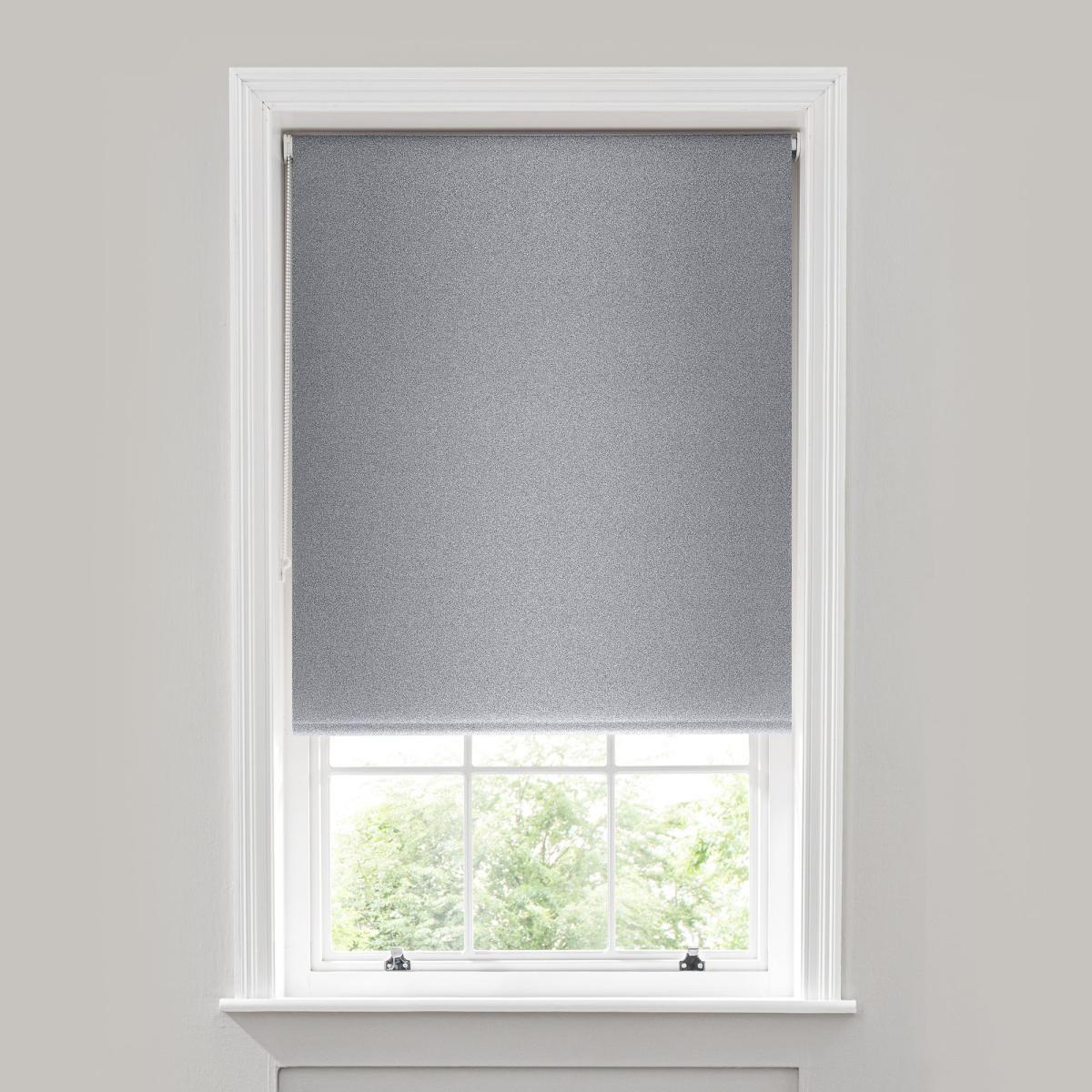 Sparkle Grey Blackout Roller Blind Grey – image 3