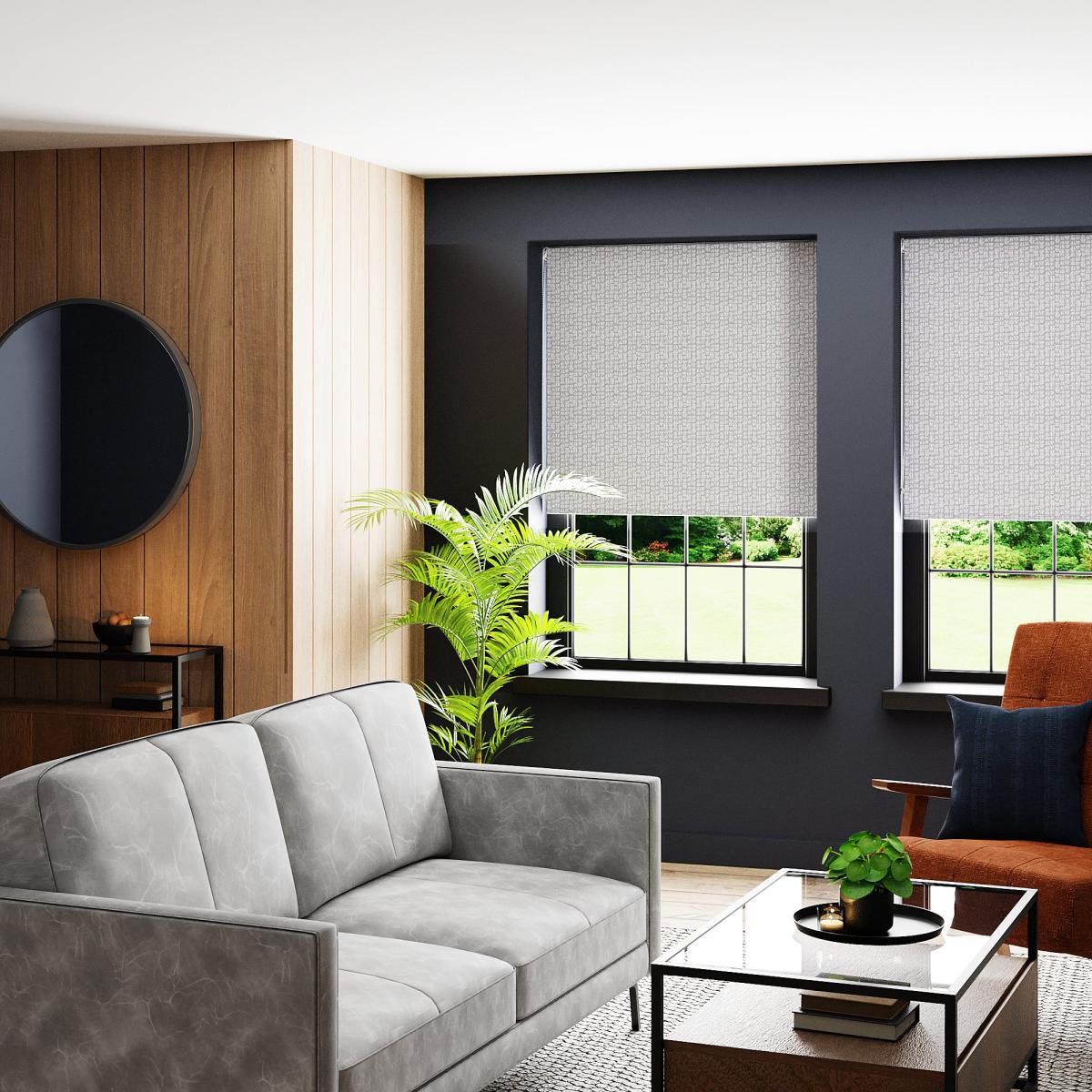 Odin Grey Blackout Roller Blind Grey – image 3