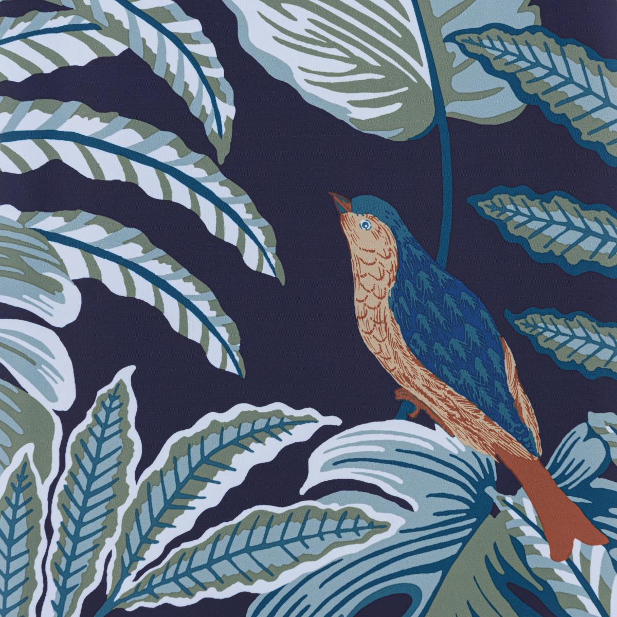 Paradise Bird Blackout Roller Blind Navy – image 2