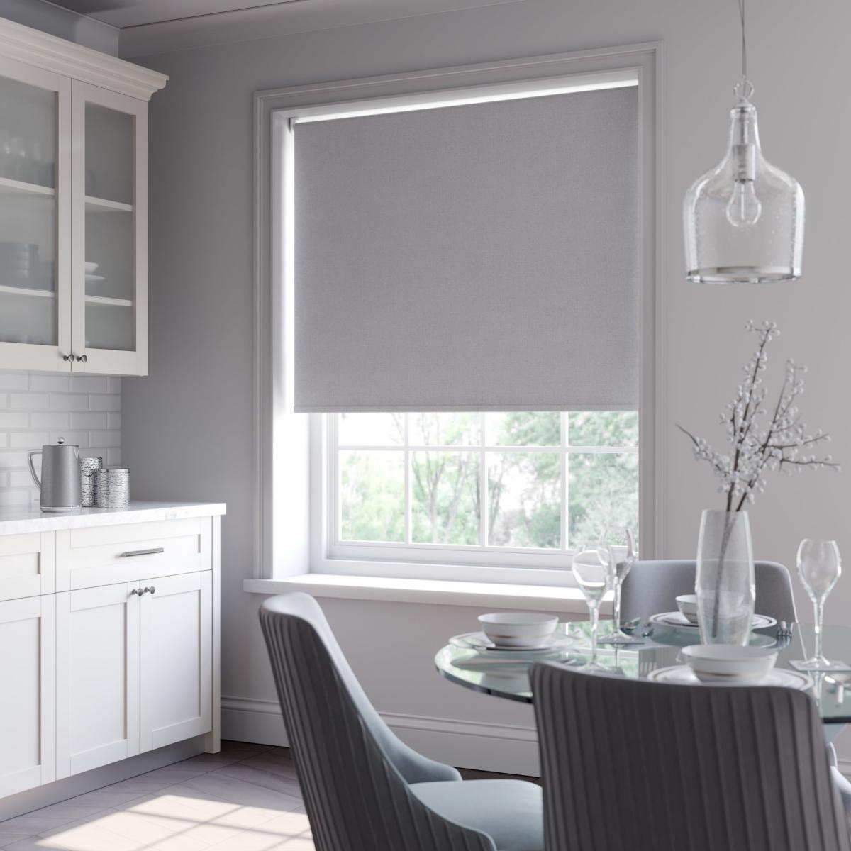 Quinton Blackout Made to Measure Roller Blind Quinton Steel Grey – image 3