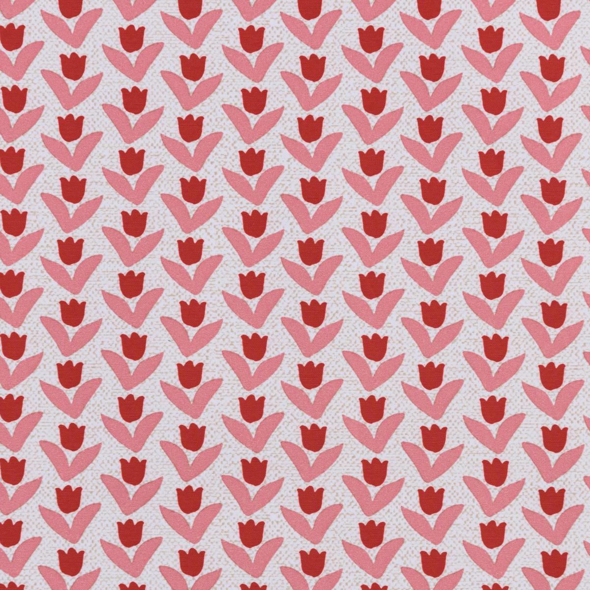 Ditsy Tulip Blackout Roller Blind Red – image 2