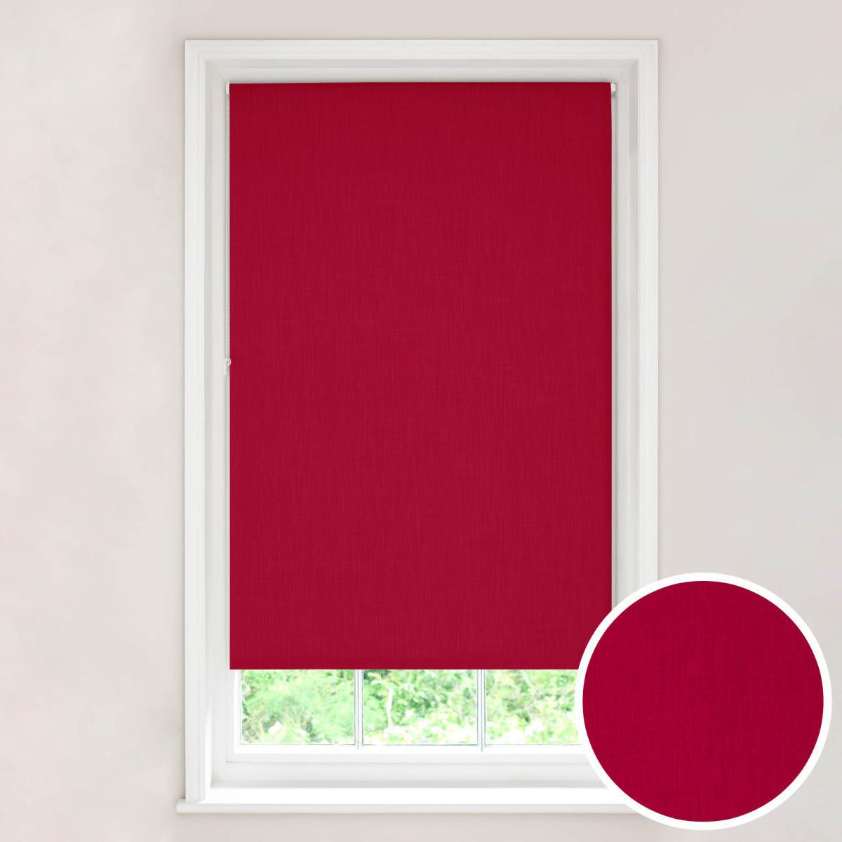 Solar Red Blackout Roller Blinds Red – image 1