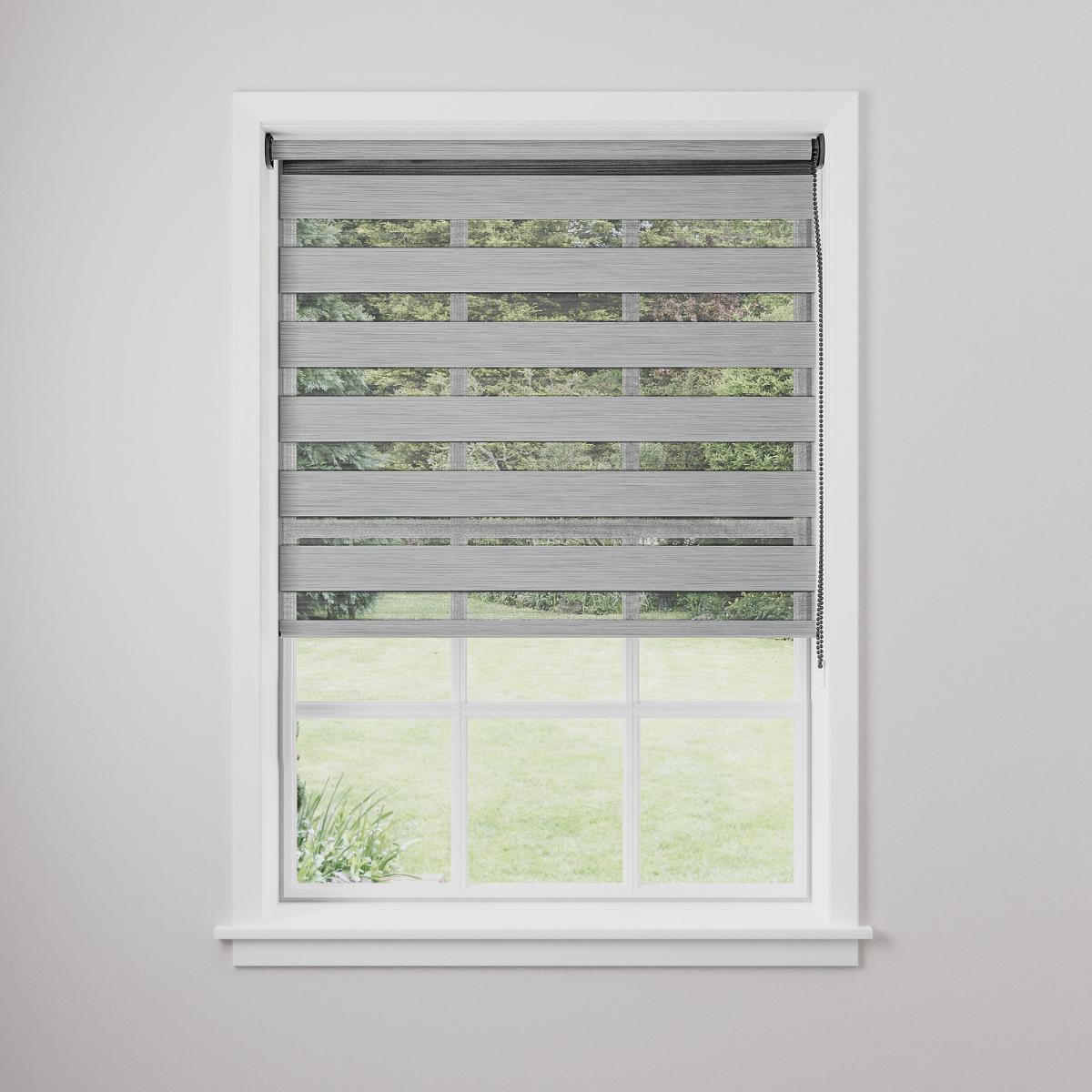 Stria Day and Night Grey Roller Blind Grey – image 3