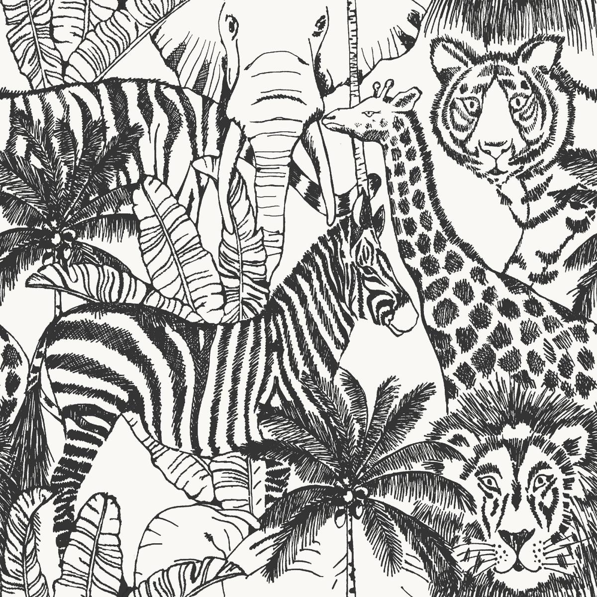 Wild Thing Blackout Made to Measure Flame Retardant Roller Blind Wild Thing Monochrome – image 2
