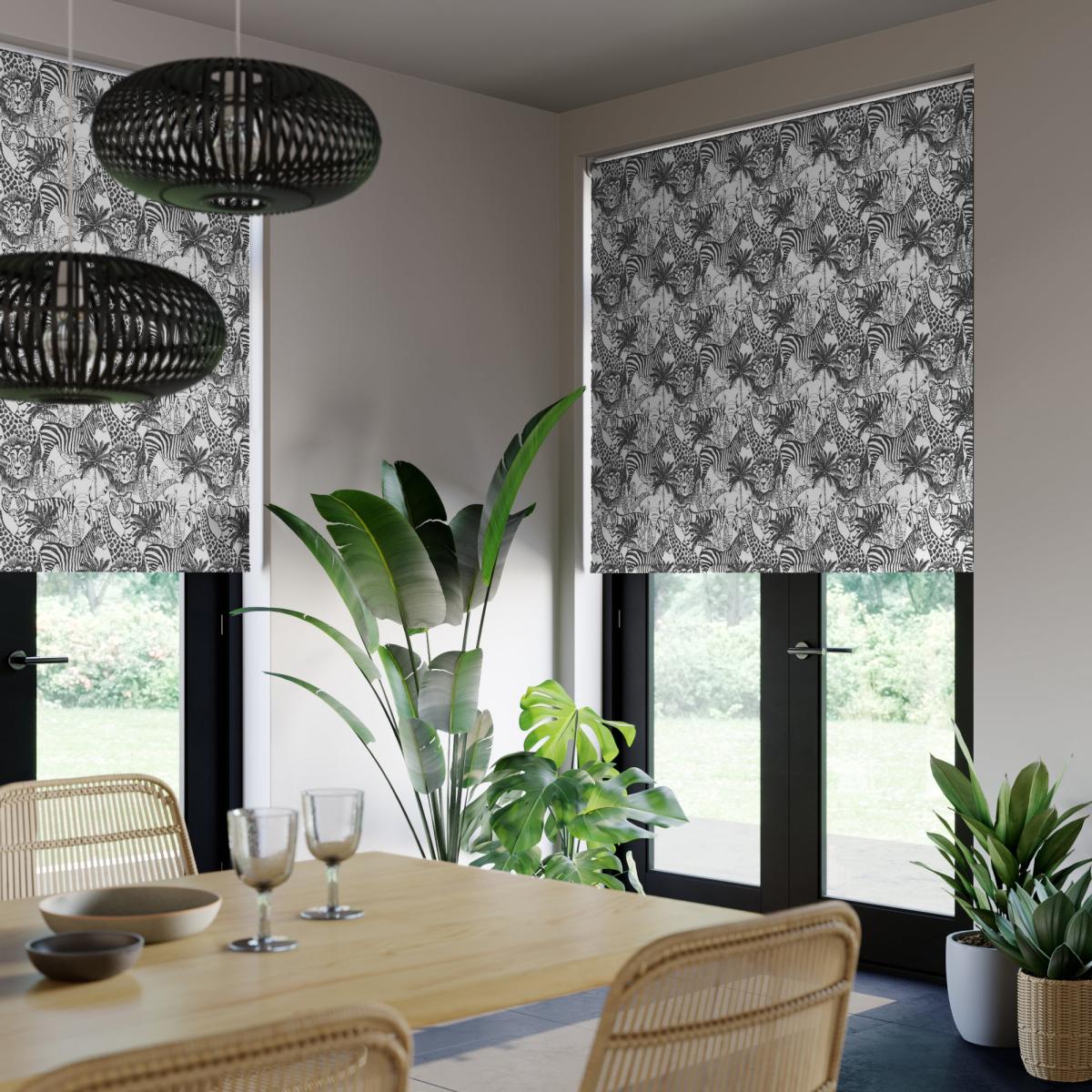 Wild Thing Blackout Made to Measure Flame Retardant Roller Blind Wild Thing Monochrome – image 3