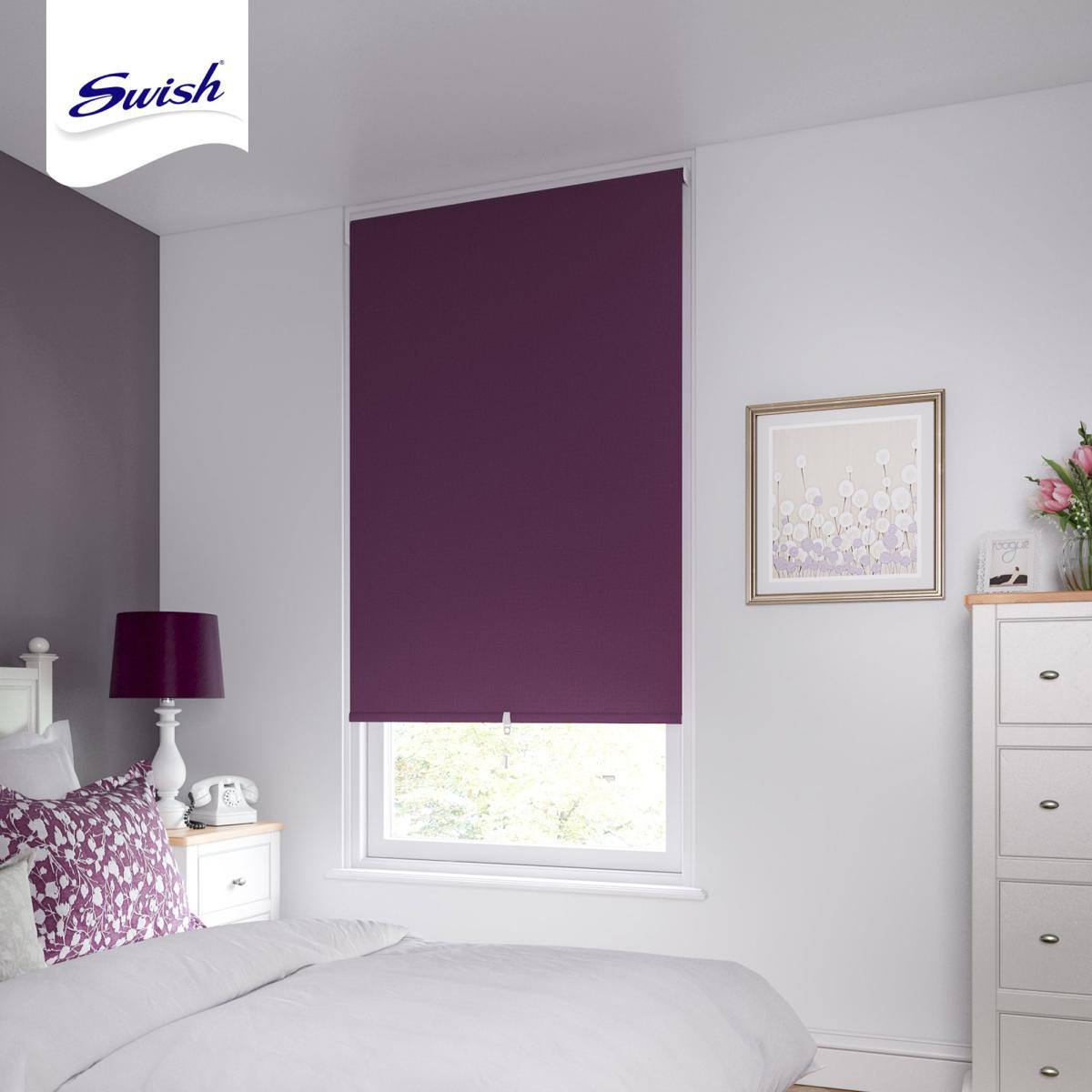 Swish Mulberry Cordless Blackout Roller Blind Mulberry – image 2