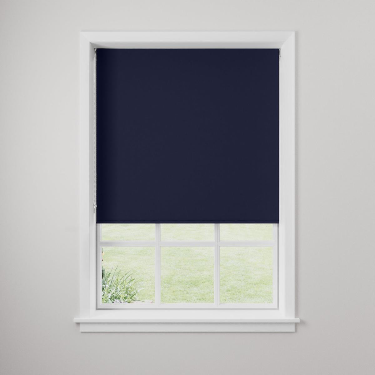 Easy Stick Navy Blackout Roller Blind Navy (Blue) – image 2