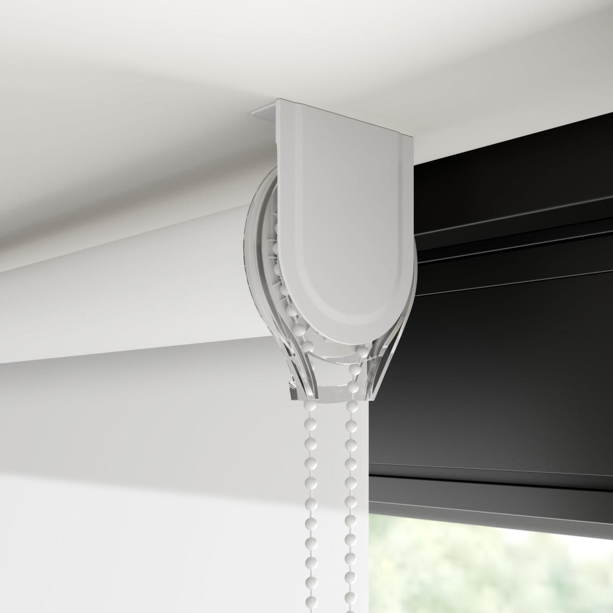 Aura Made to Measure Fire Retardant Daylight Roller Blind Aura White – image 4