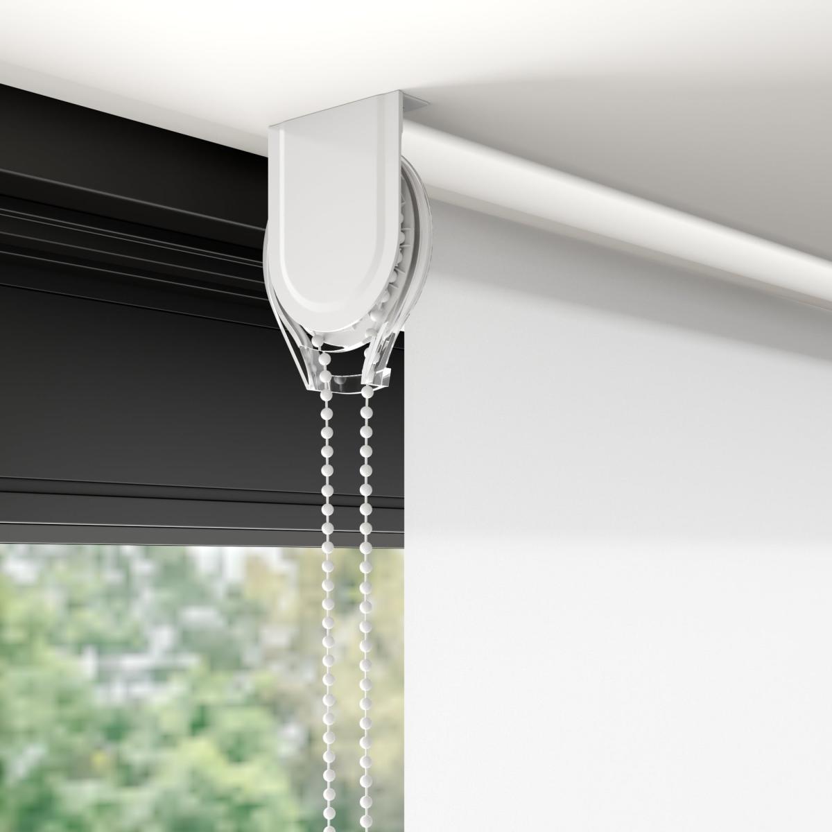 Aura Made to Measure Fire Retardant Daylight Roller Blind Aura White – image 5