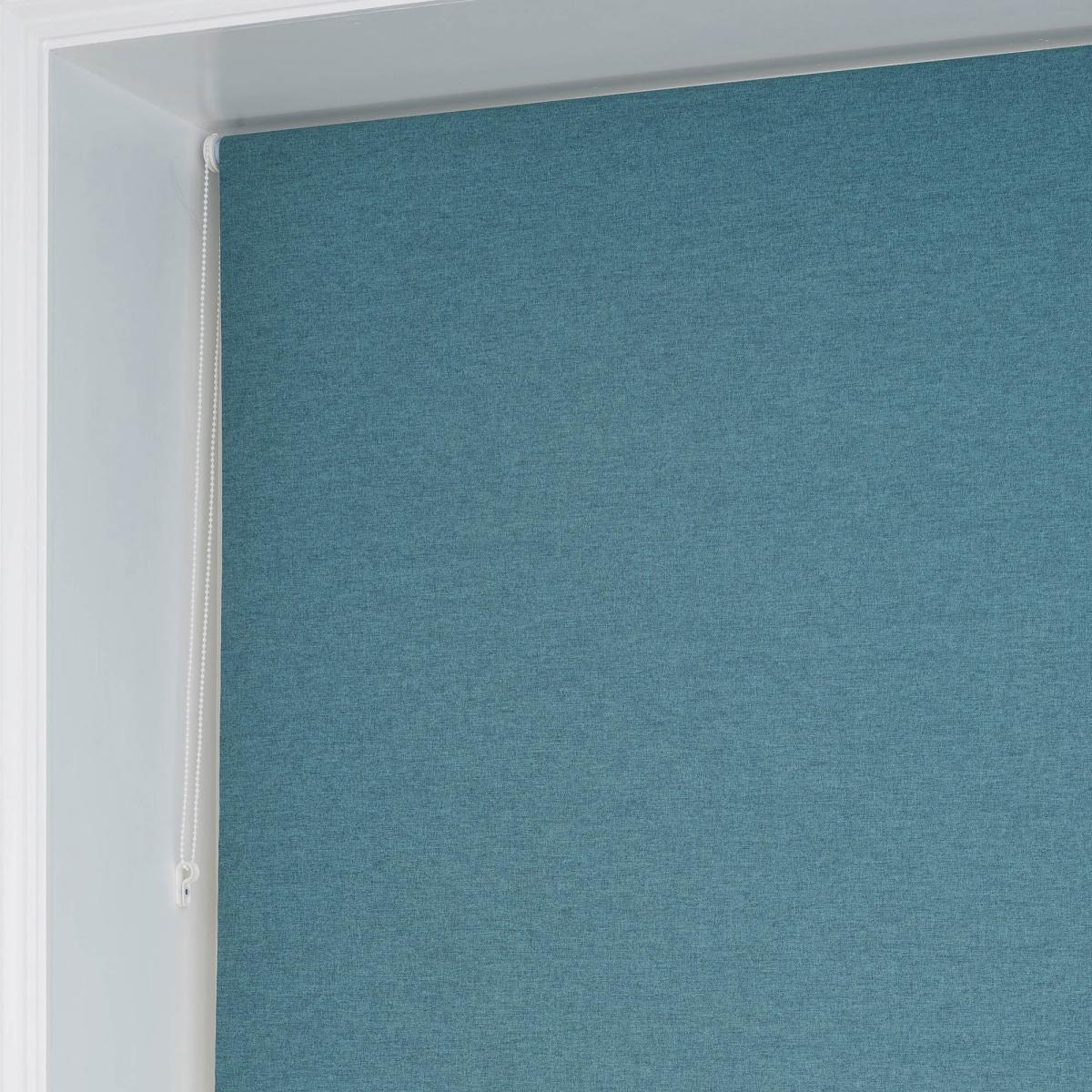 Luna Teal Blackout Roller Blind Teal (Blue) – image 7