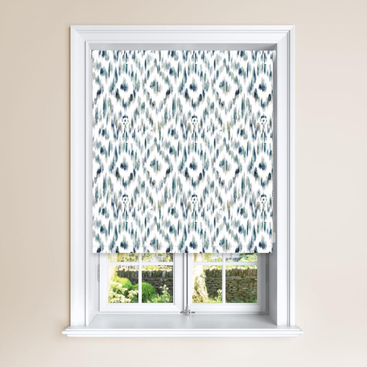Charvak Mineral Blackout Roller Blind Purple, Blue and White – image 2