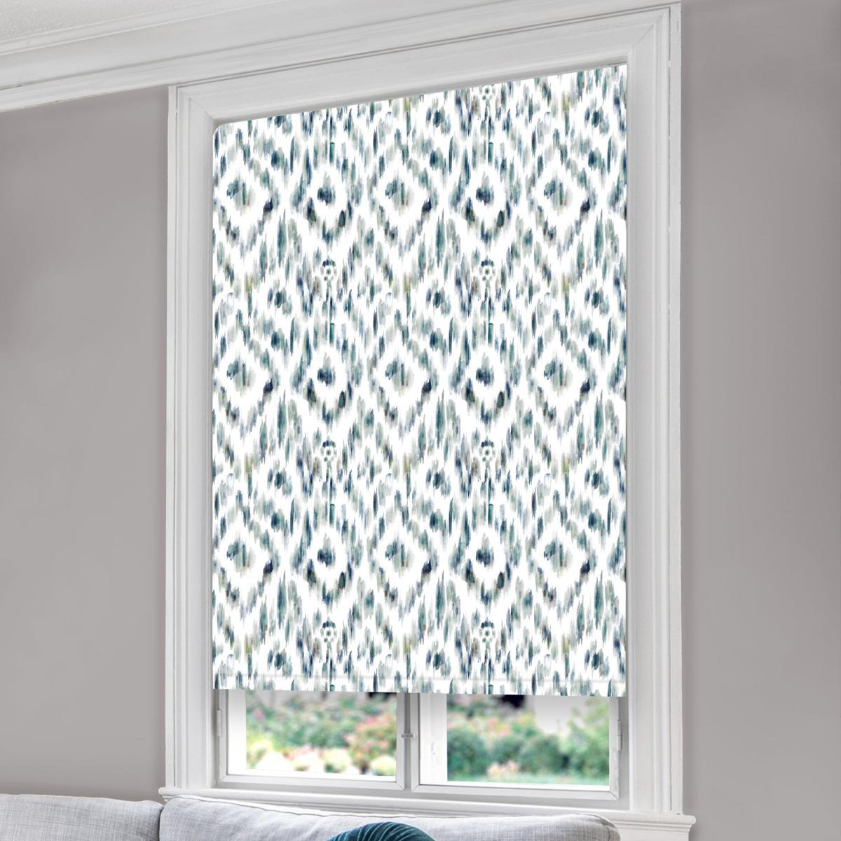 Charvak Mineral Blackout Roller Blind Purple, Blue and White – image 3