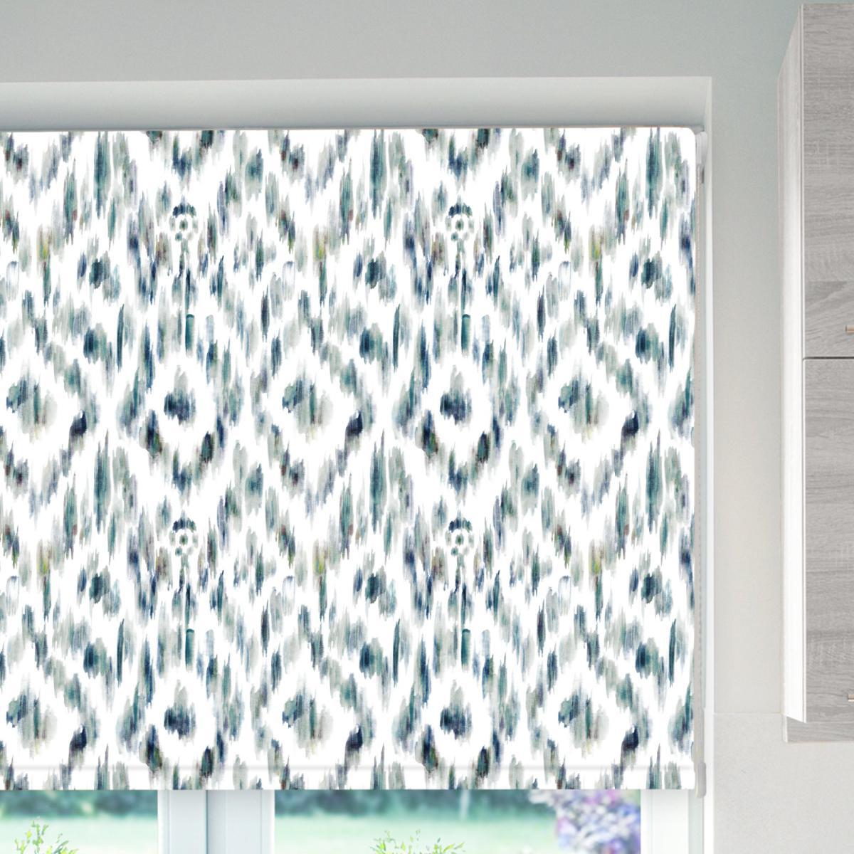 Charvak Mineral Blackout Roller Blind Purple, Blue and White – image 4