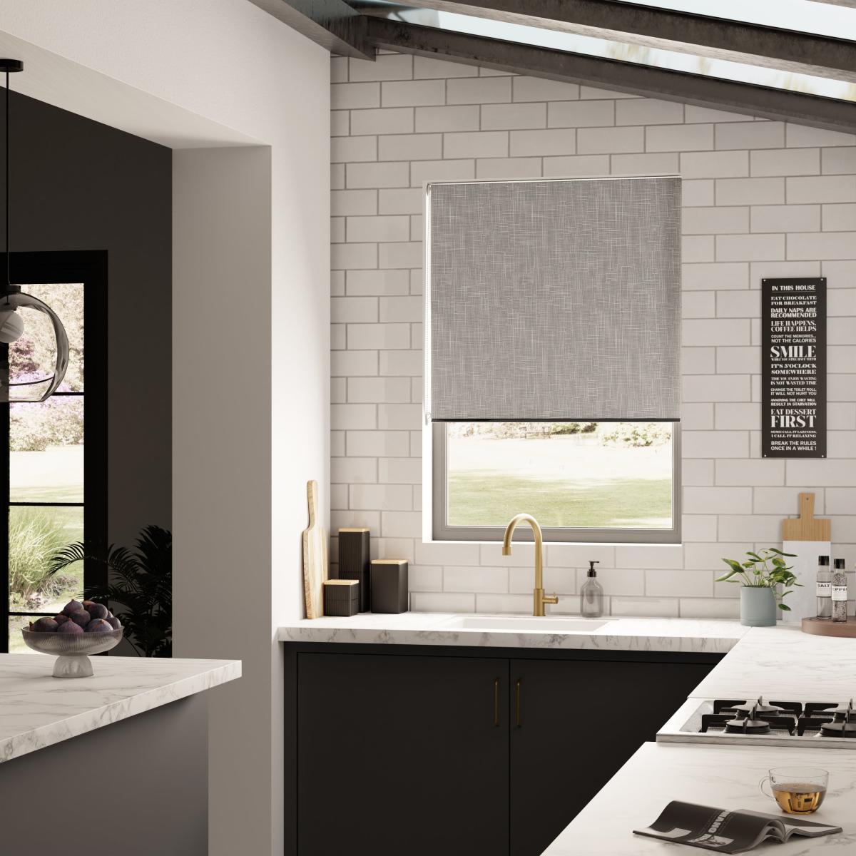 Hadley Blackout Grey Roller Blind Grey – image 1
