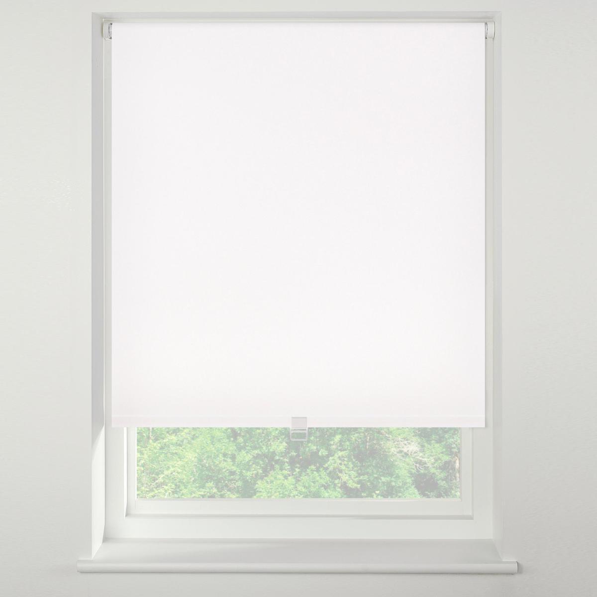 Swish Soft White Cordless Blackout Roller Blind White