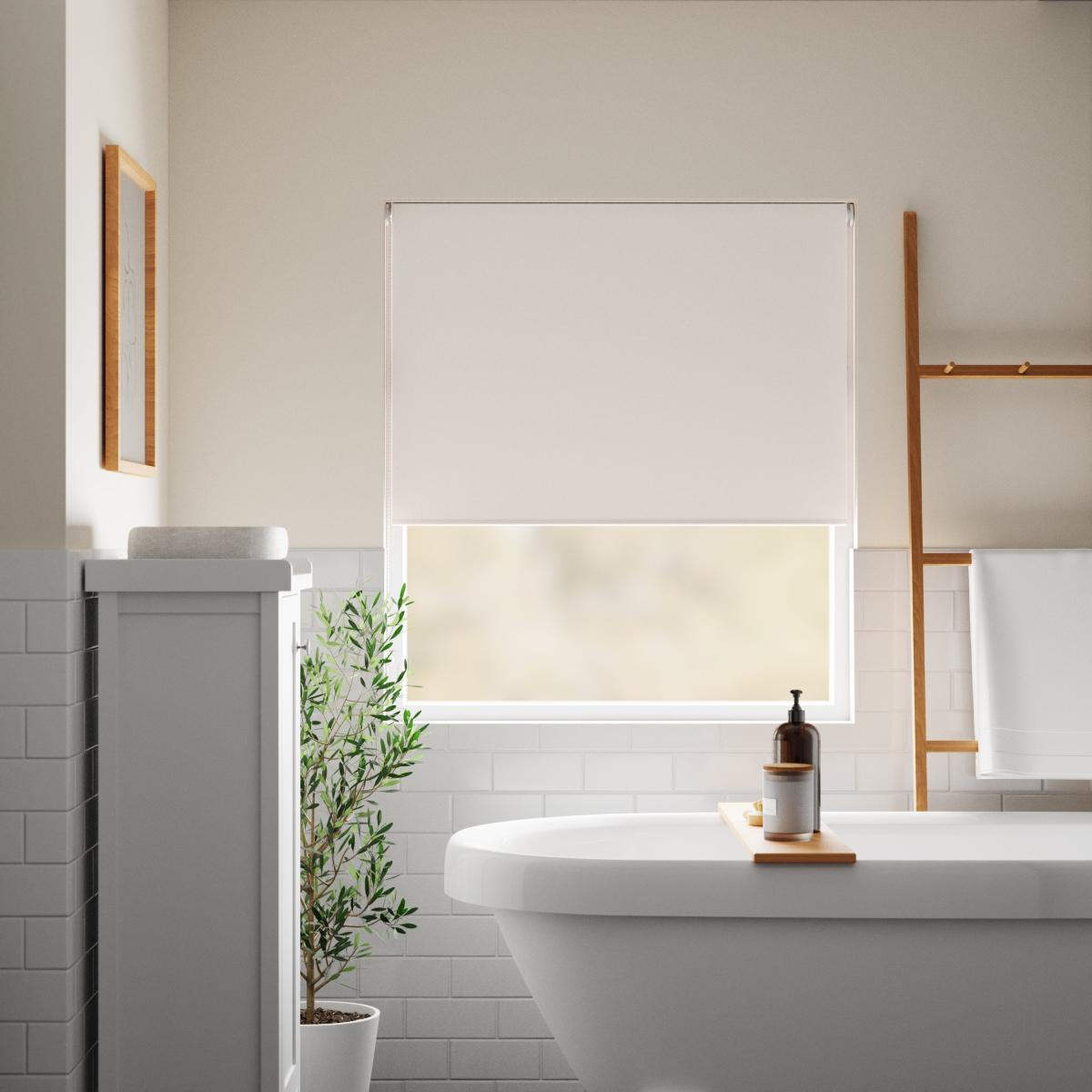 Natural Blackout Moisture Resistant Roller Blind Brown – image 1