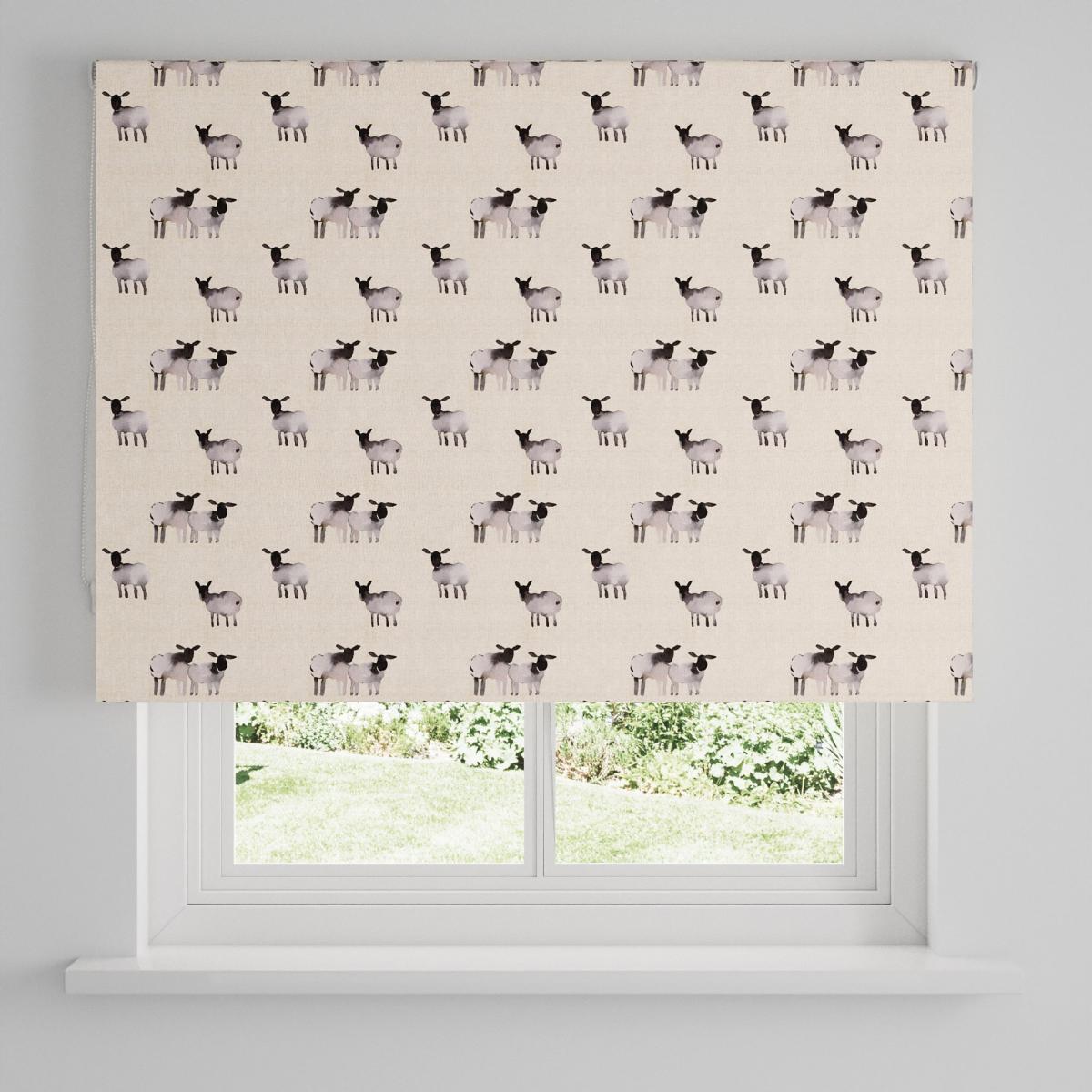 Counting Sheep Blackout Roller Blind Natural – image 4