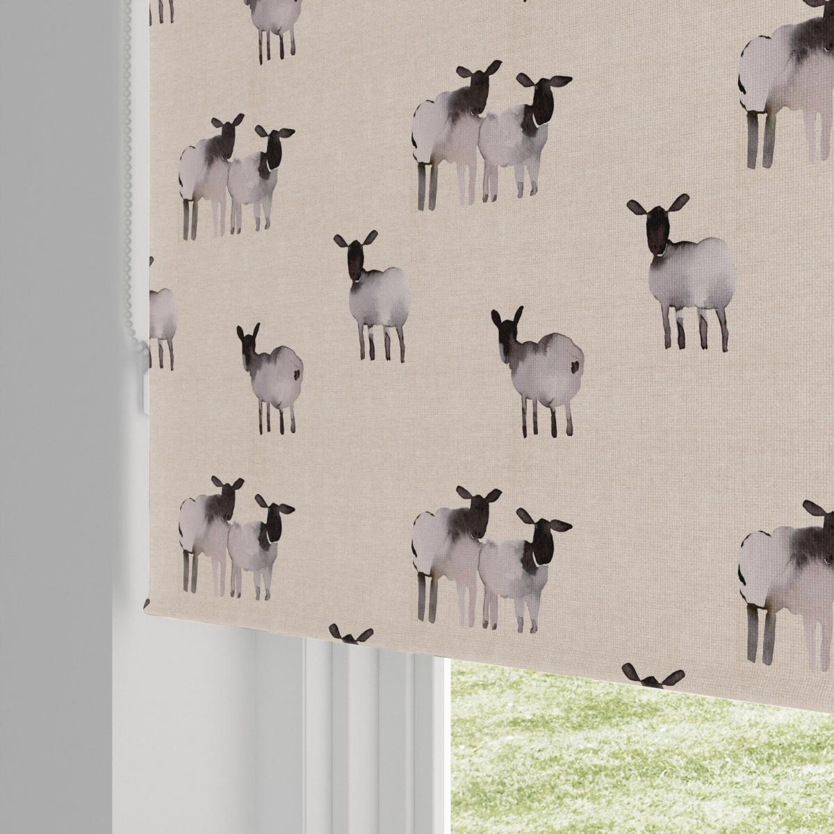 Counting Sheep Blackout Roller Blind Natural – image 5