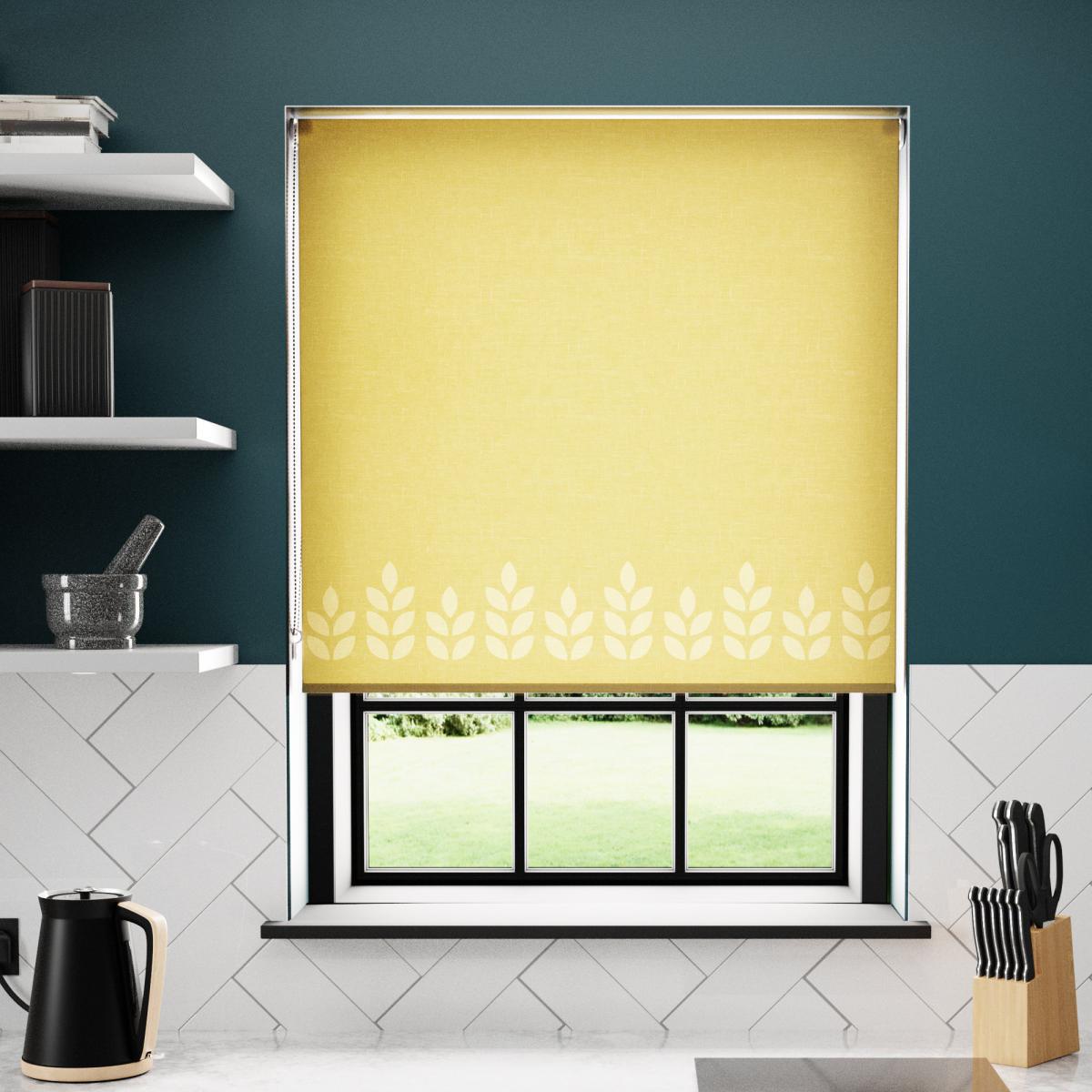 Elements Vete Stain Resistant Ochre Daylight Roller Blind Ochre – image 4