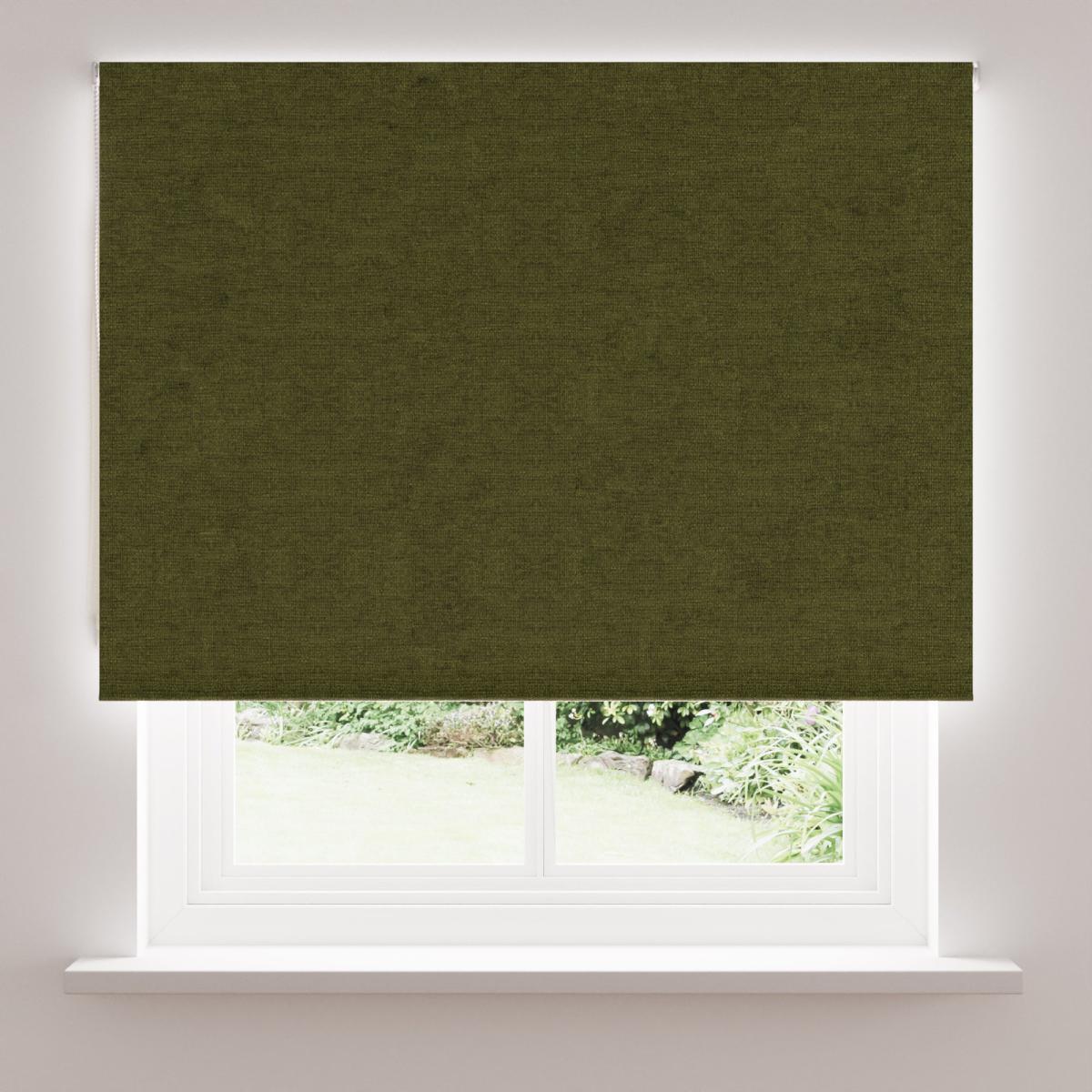 Luna Olive Blackout Roller Blind Olive (Green) – image 3