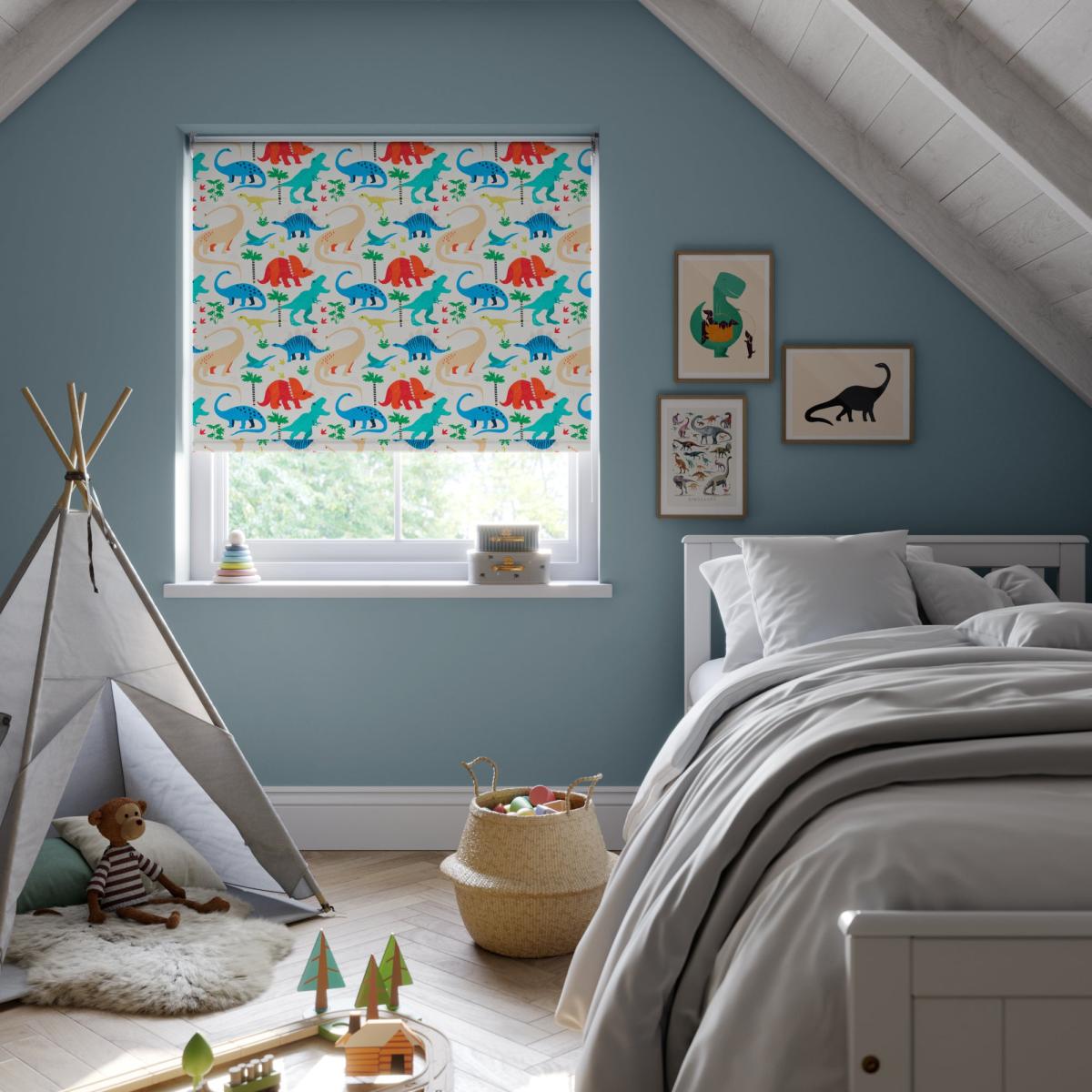 Dino Blackout Made to Measure Roller Blind MultiColoured – image 1