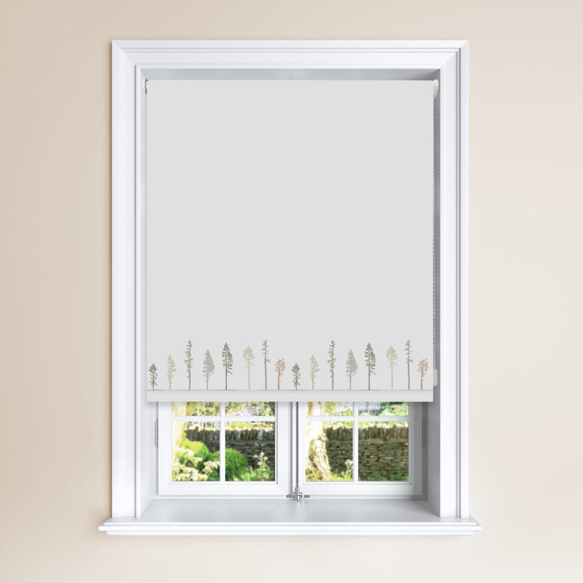 Tree Natural Blackout Roller Blind Grey and Brown – image 2