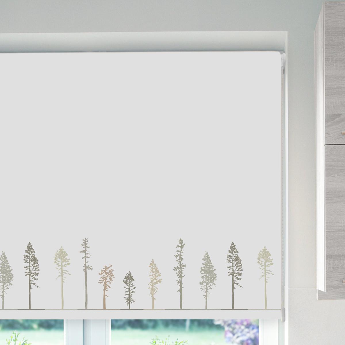 Tree Natural Blackout Roller Blind Grey and Brown – image 3