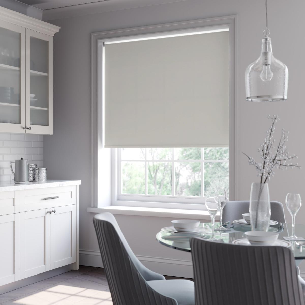 Aura Made to Measure Fire Retardant Blackout Roller Blind Aura Dove Grey – image 3
