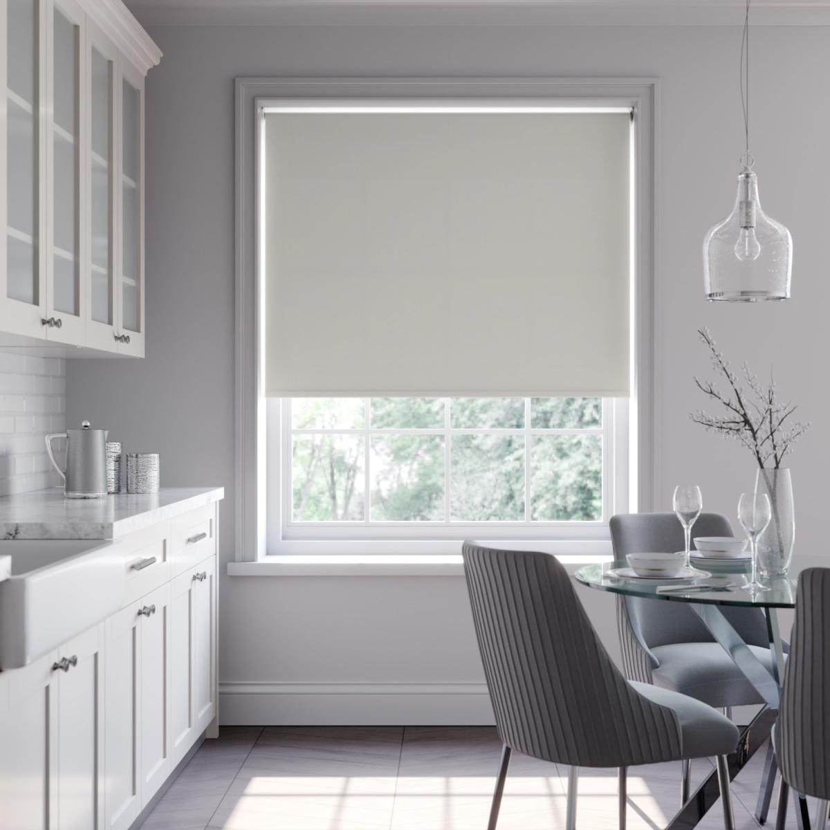 Aura Made to Measure Fire Retardant Blackout Roller Blind Aura Dove Grey – image 1