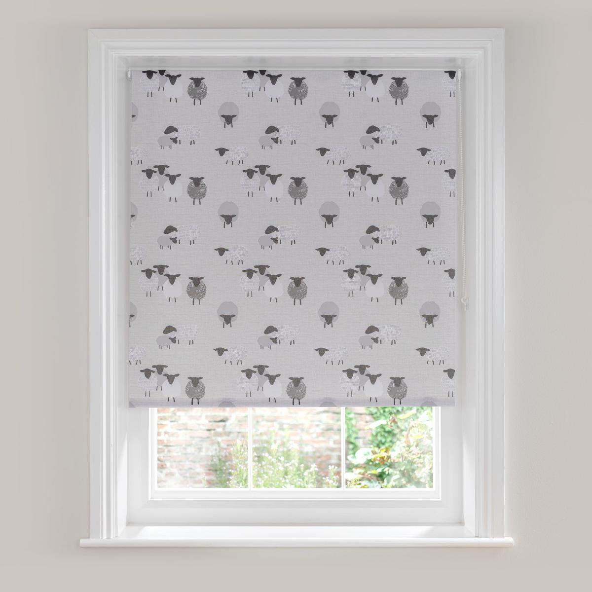 Billie Bah Sheep Stain Resistant Grey Daylight Roller Blind Grey – image 3