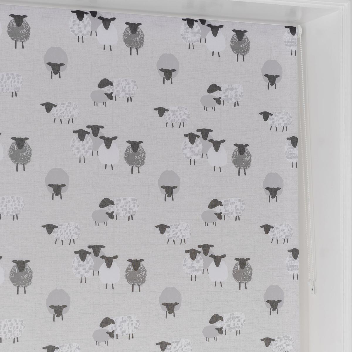 Billie Bah Sheep Stain Resistant Grey Daylight Roller Blind Grey – image 4