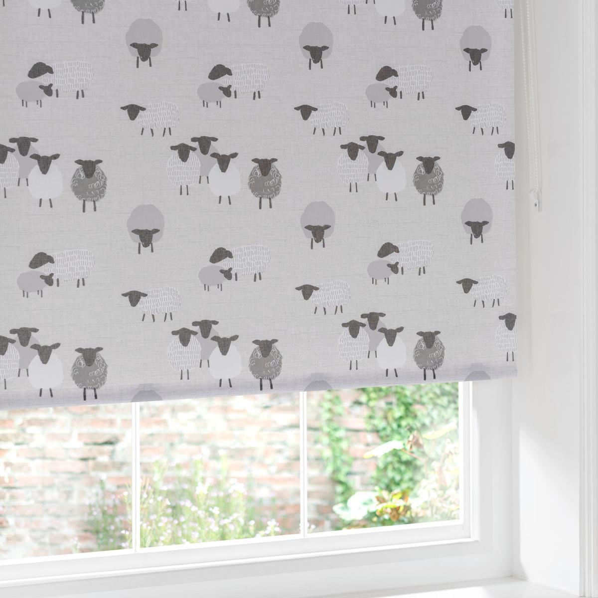Billie Bah Sheep Stain Resistant Grey Daylight Roller Blind Grey – image 5