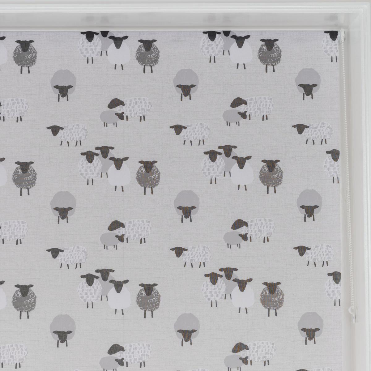 Billie Bah Sheep Stain Resistant Grey Daylight Roller Blind Grey – image 7