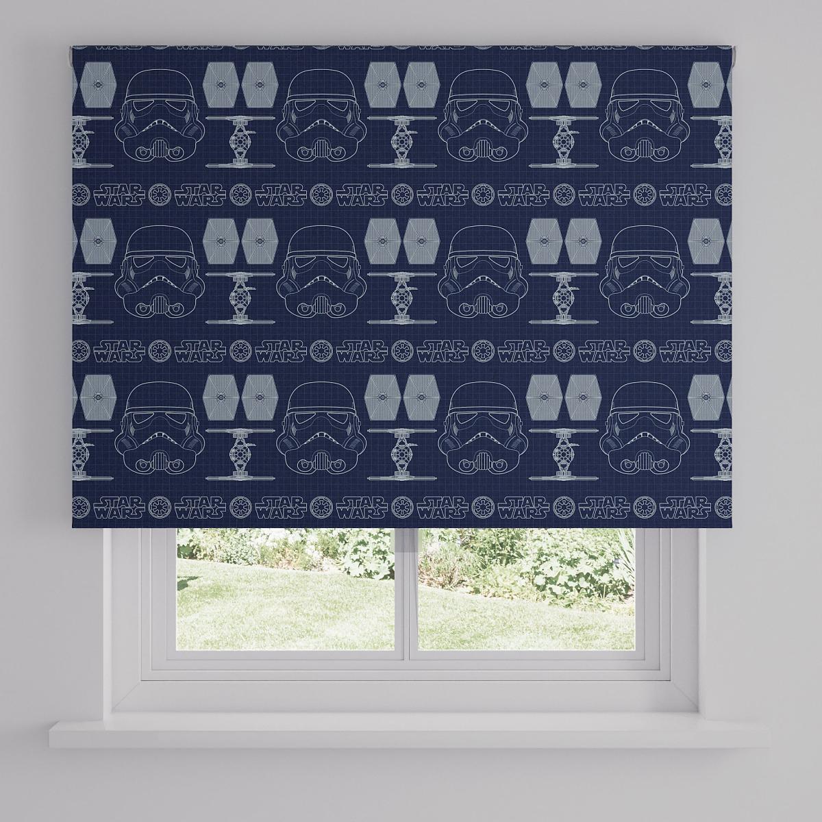 Star Wars Navy Cordless Roller Blind Navy – image 3