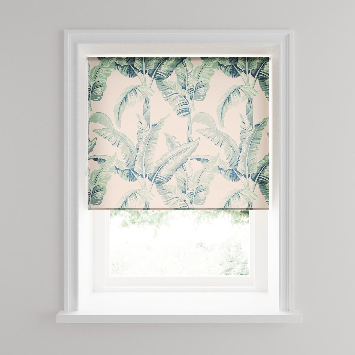 Tropical Palm Natural Daylight Roller Blind Natural – image 3