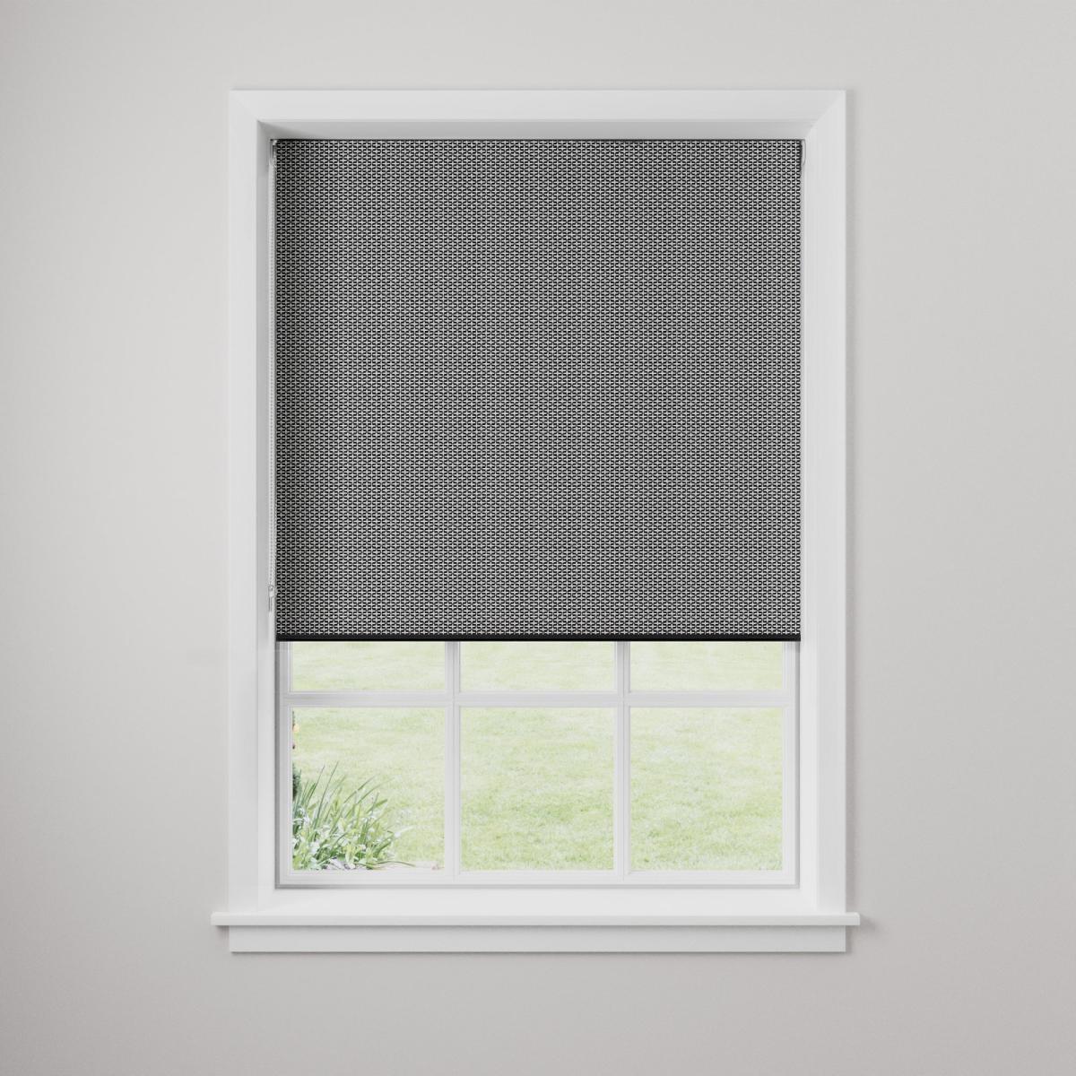 Cross Stitch Black Roller Blind Black – image 2