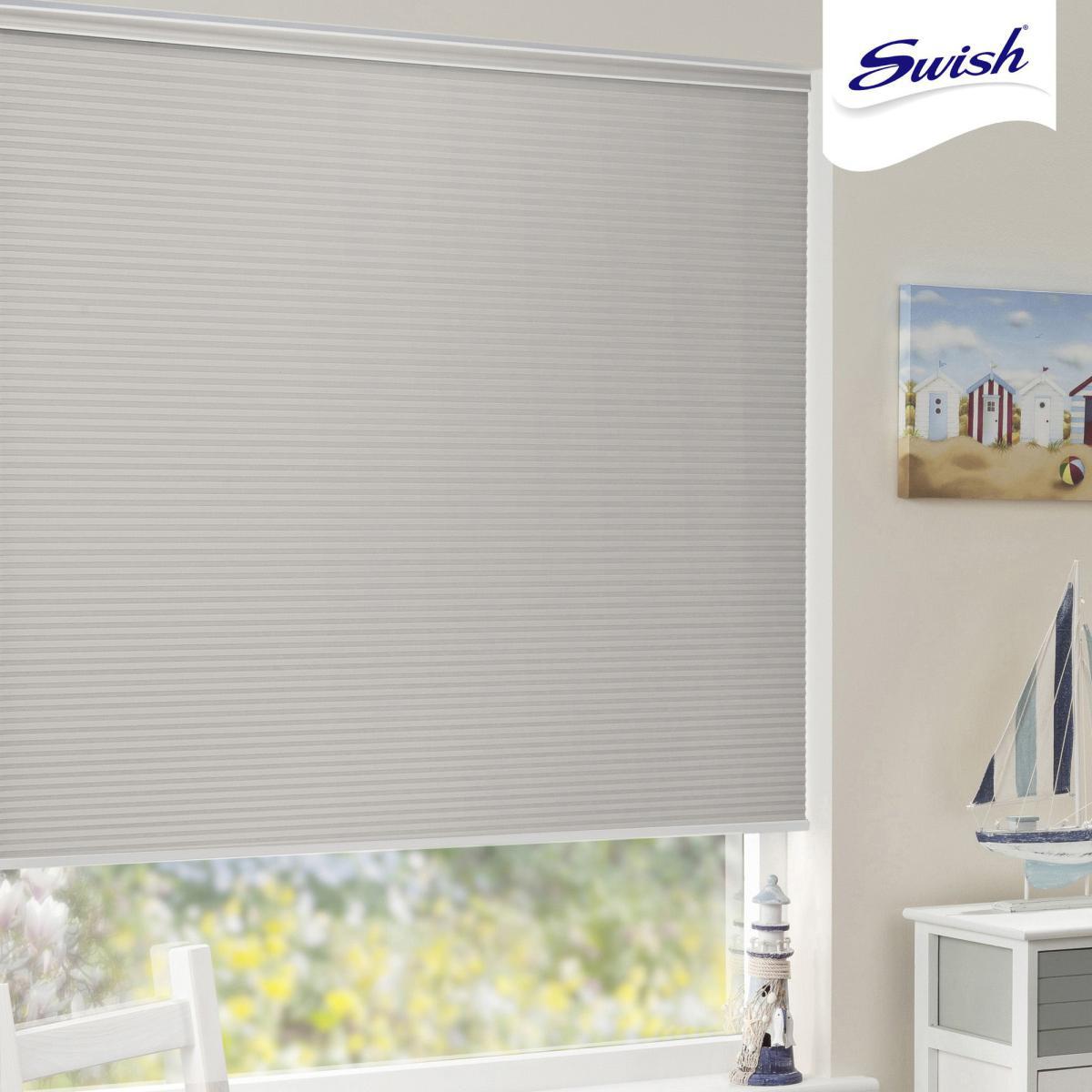 Swish Morning Mist Cordless Insulating Pleated Blind Grey – image 2