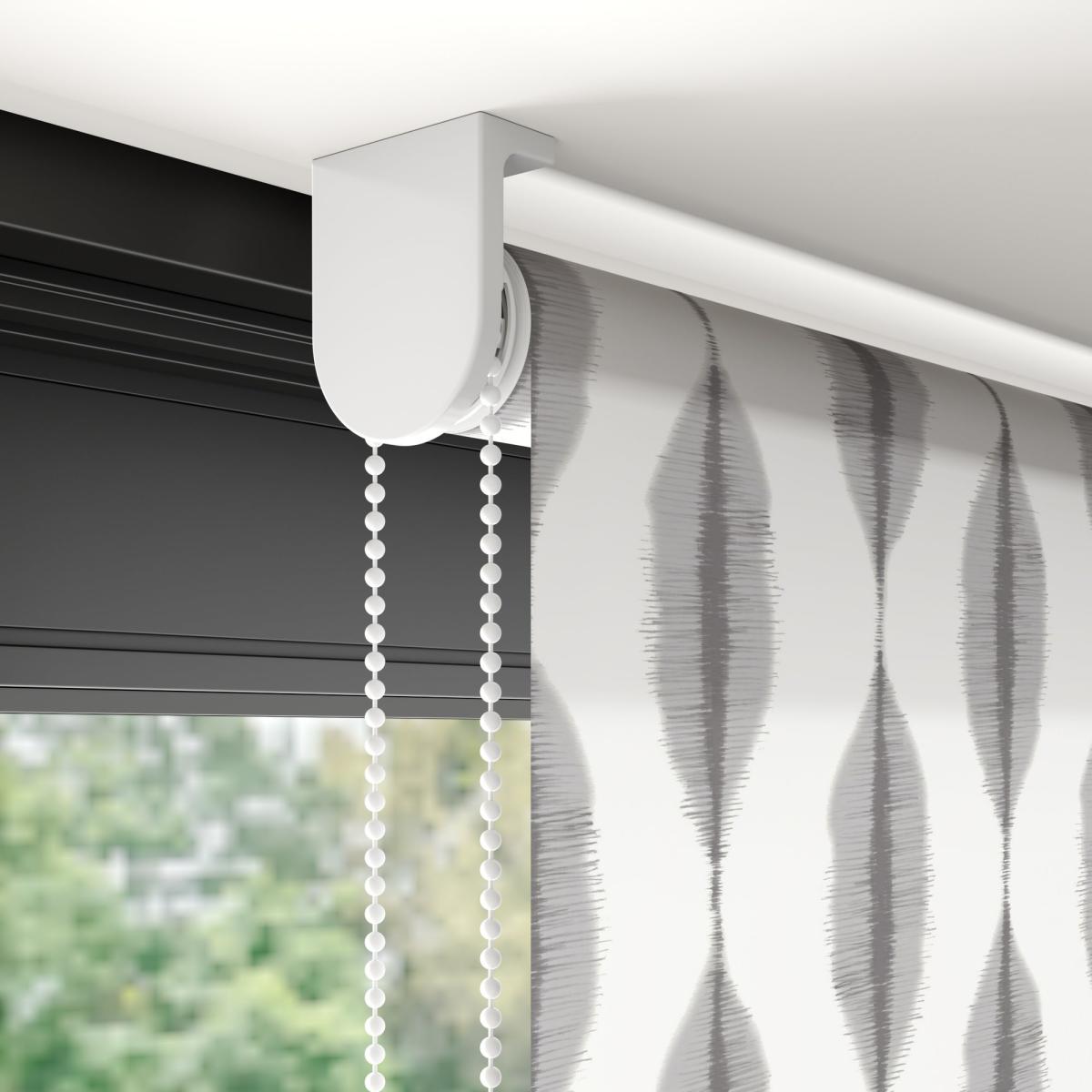 Ikat Daylight Made to Measure Roller Blind Ikat Graphite – image 5