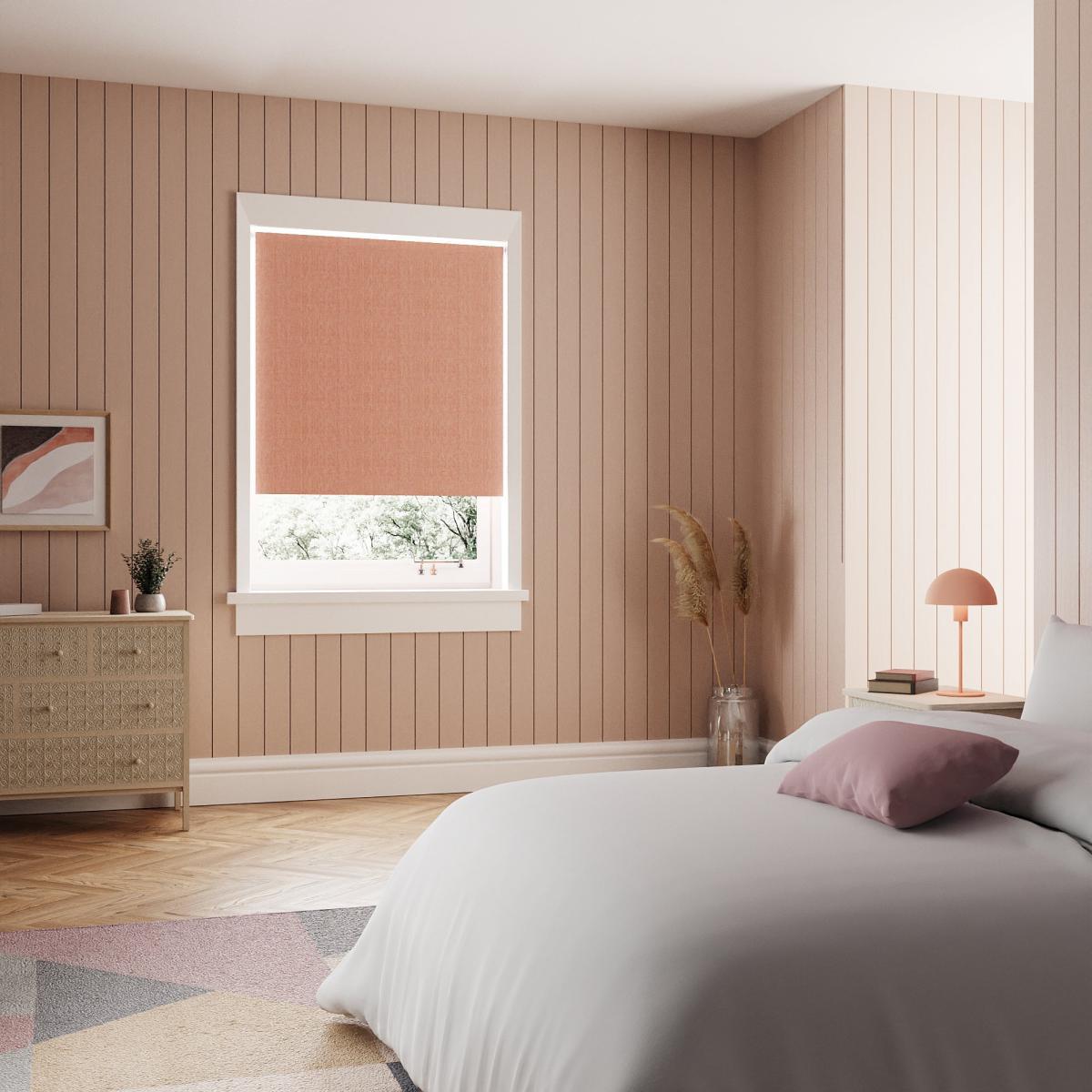 Montreal Rose Blackout Roller Blind Pink – image 1