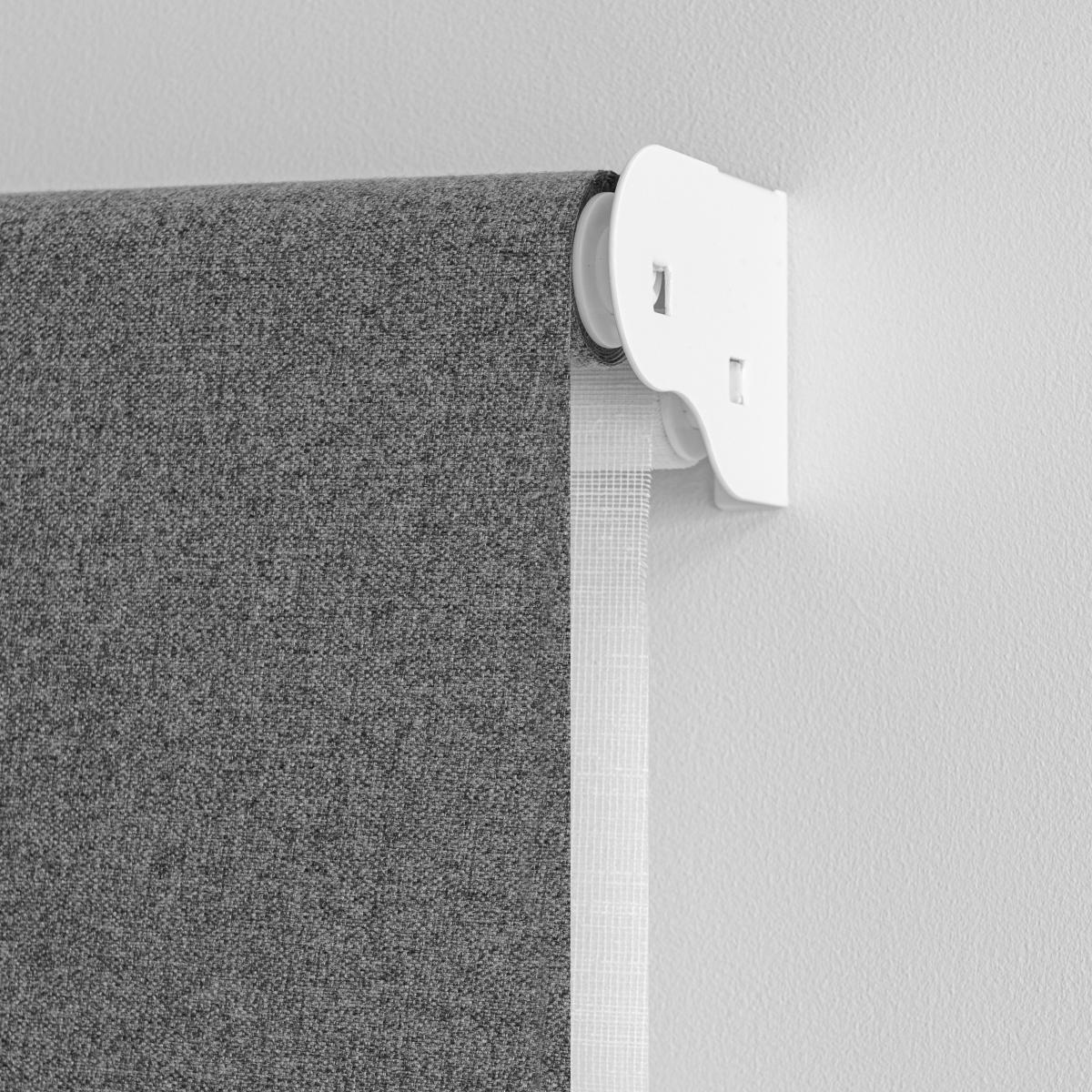 Luna Grey Black Out and Pollen Reducing Sheer 2in1 Roller Blind Grey – image 4