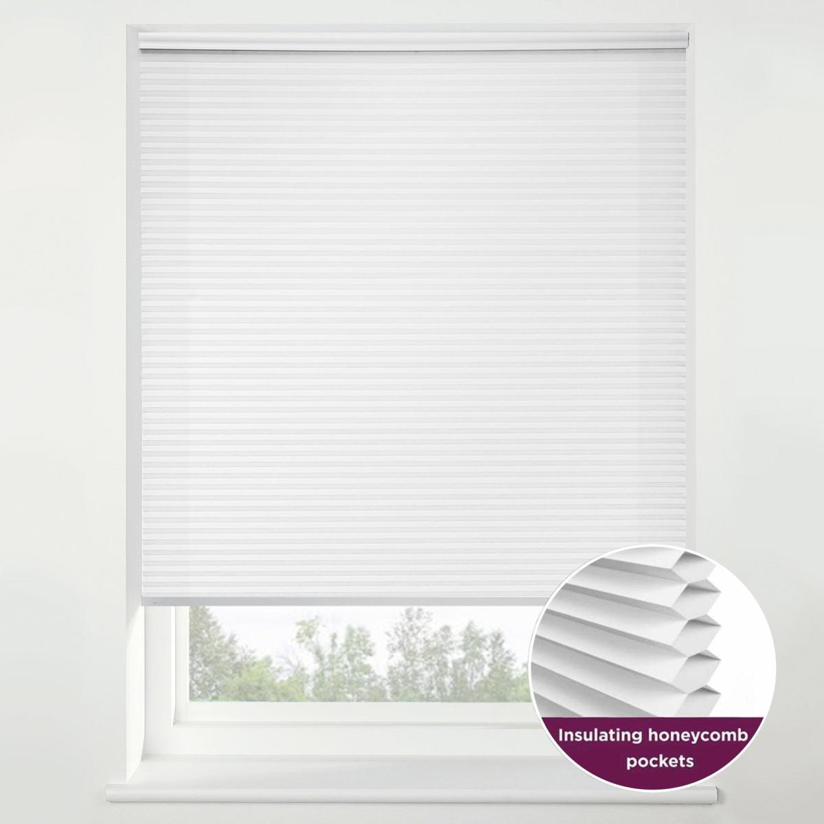 Swish Snow Flurry Cordless Insulating Pleated Blind White – image 1