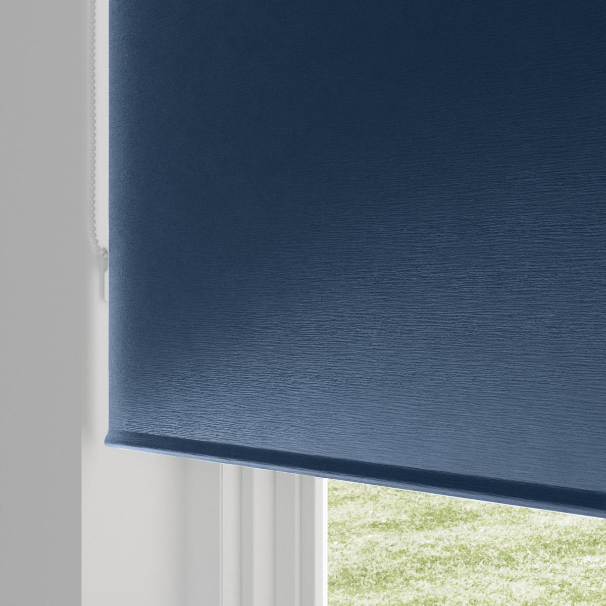 Satin Navy Blackout Roller Blind Navy – image 5