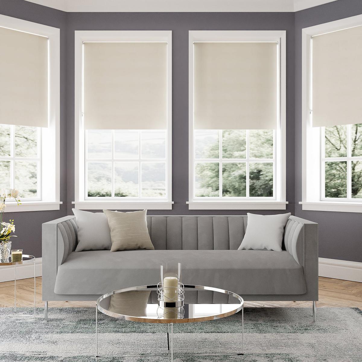 Metropolitan Natural Blackout Roller Blind Grey – image 1