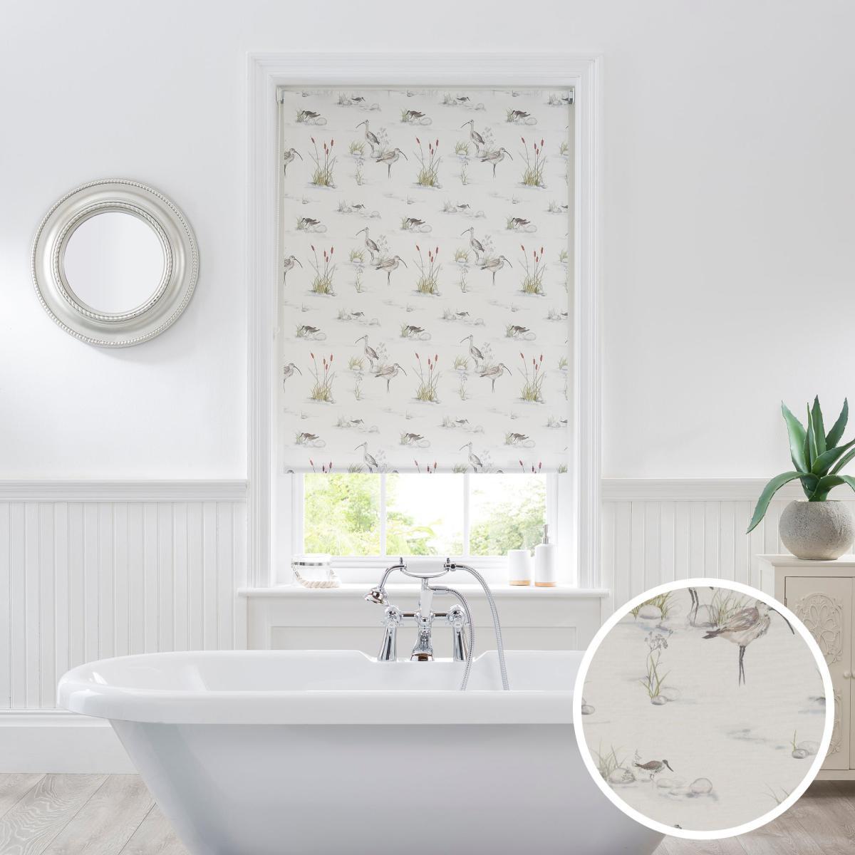 Wading Birds Natural Moisture Resistant Daylight Roller Blind Natural – image 1