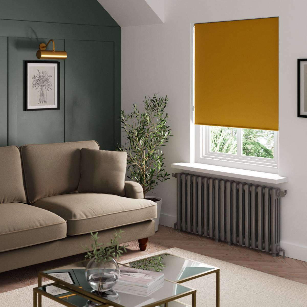 Plain Old Gold Blackout Roller Blind Old Gold – image 2