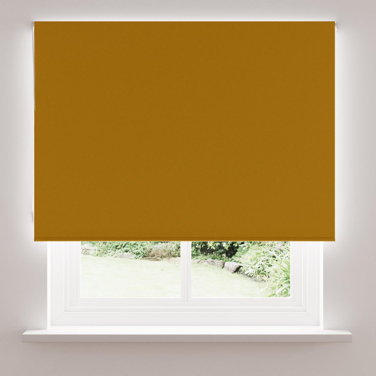 Plain Old Gold Blackout Roller Blind Old Gold – image 3